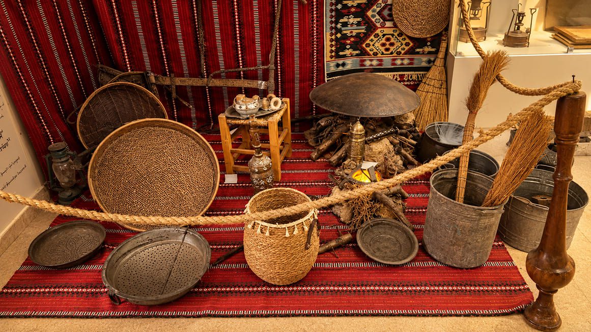 Artifacts from the Jisr az-Zarqa Museum
